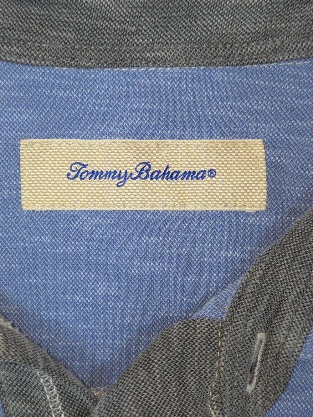 Tommy Bahama Mens Blue Polo Shirt Large Large